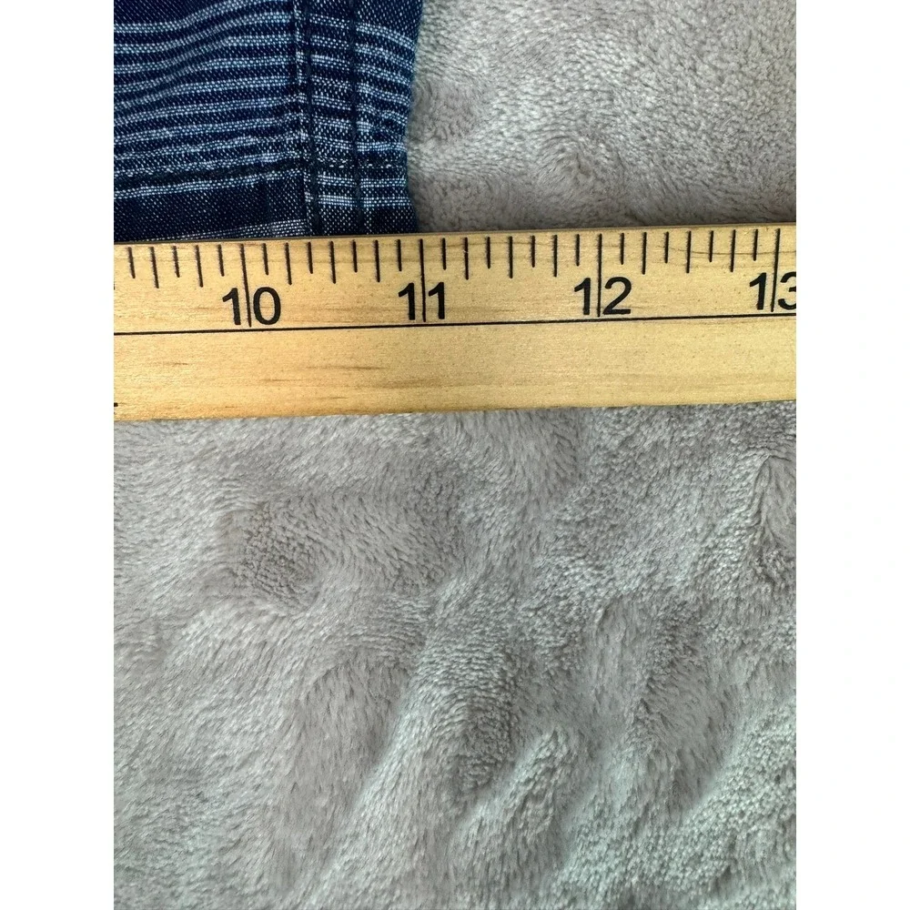 J Crew Mens Shorts Striped Blue White Elastic Waist‎ Drawstring Size M